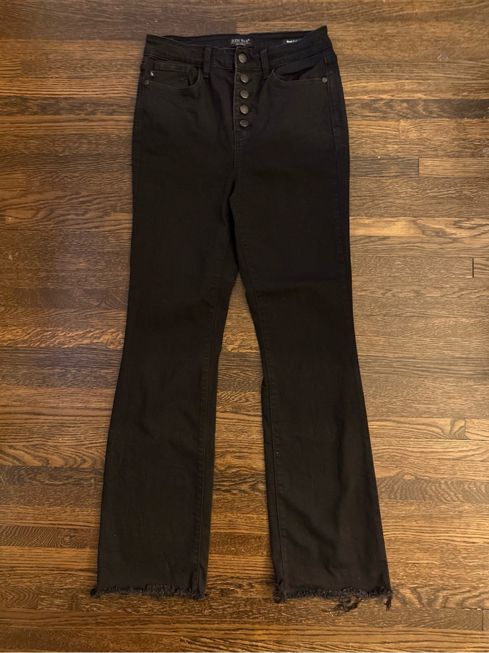 Judy Blue Black High-Rise bootcut Jeans with Button-Fly 9/29 NWOT